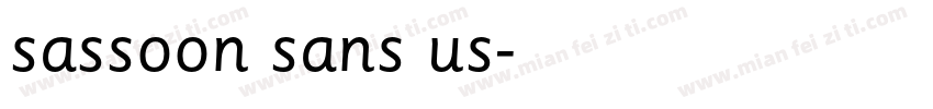 sassoon sans us字体转换